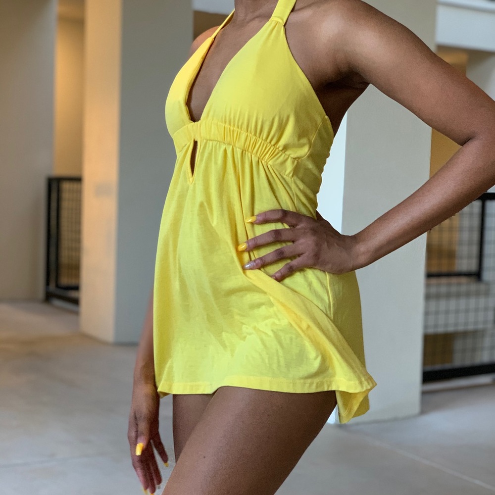 Yellow Versatile Halter With Light Padding - image 5